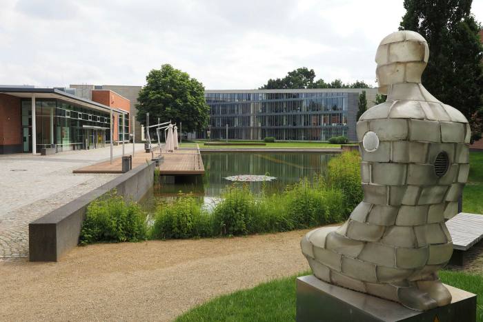 The site of the Hasso Plattner Institute near the Griebnitzsee train station in Potsdam, Germany